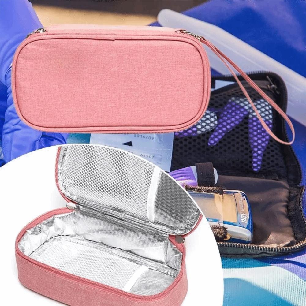 Thermal Insulated Insulin Cooling Bag Waterproof Thermal Pill Protector Drink Cooler