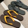 Men's Summer 2025 Non-Slip Flip-Flops: Trendy Outdoor Toe-Post Beach Sandals