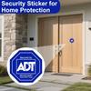 12 Pack ADT Security Stickers, ADT Safety Signs Waterproof Decals for Home Windows and Doors HD Printed