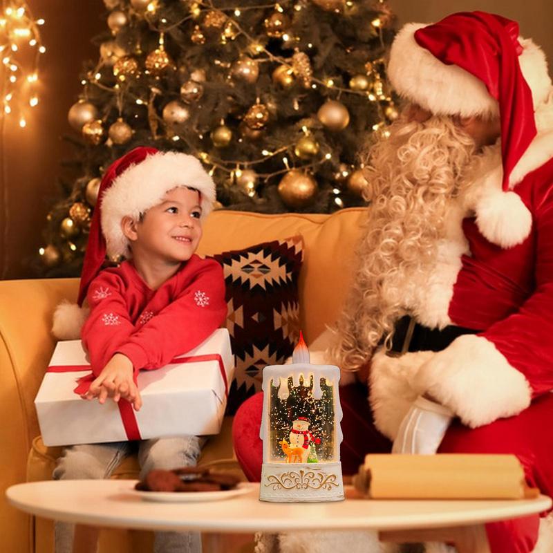 Christmas LED Candles Festive Table Decoration Holiday Decor Candle Lamp For Home Decorators Party Hosts Office Bedroom Living