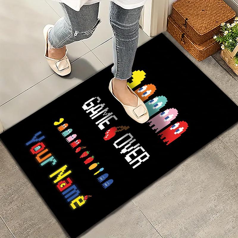 Pacman Custom Name Carpet Rug For Living Room Bedroom Home Sofa Decoration,Kids play Non-slip Floor Mat