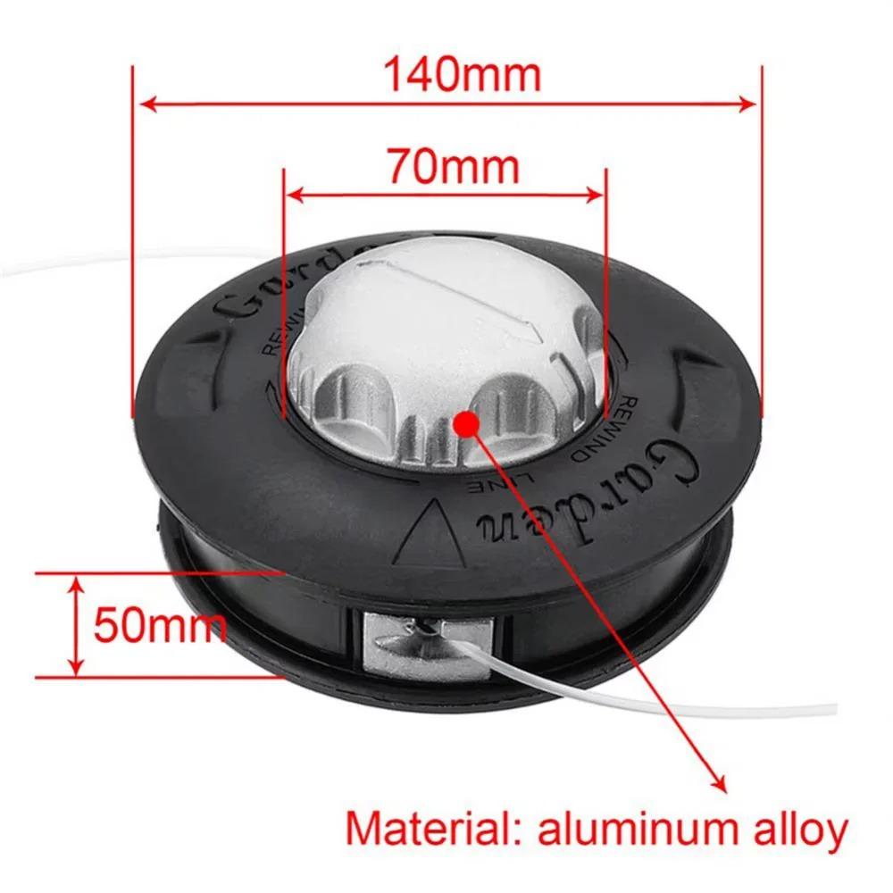 Universal Bump Spool Trimmer Head M10 Aluminum For Brush Cutter String Trimmer Lawn Garden Yard Tools Accessories