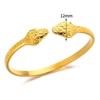 Edelstahl Schlangenarmreif für Damen Vintage Goldfarbe Ästhetischer Charm-Armreif Alltagsschmuck Geschenk mujer