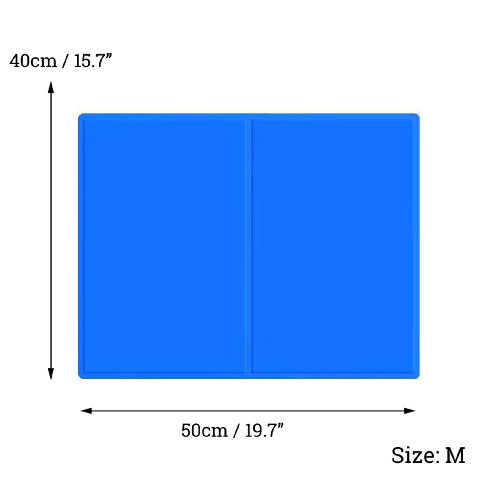 

Коврик для собак, летняя ледяная подушка, одеяло для собак и кошек, диван, дышащая кровать для собак, водонепроницаемые моющиеся коврики для больших собак и кошек, ледяная прохладная кровать M синий