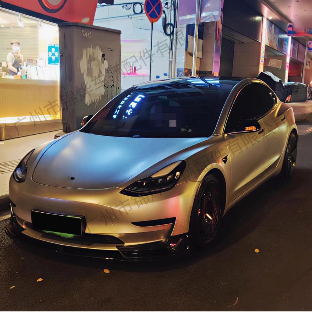 23-25 Tesla Model 3 Front Bumper Lip Kit, MP Style Decorative Accessory