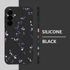 Blue Flowers Pattern Case For Samsung Galaxy S26 S25 Ultra S24 S23 S22 Plus S21 FE A15 A16 A17 A35 A36 A54 A55 A56 5G Soft Cover