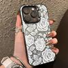 White Floral Lace Pattern Phone Case For iPhone 17 Pro Max 16 15 Pro 14 13 Mini 12 11 XR XS 17Air Plus Hard Matte Cover