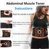ABS Stimulator Electric Vibration Abdominal Muscle Trainer Muscle Stimulator USB Charge Body Slimming Fitness Massage Belts