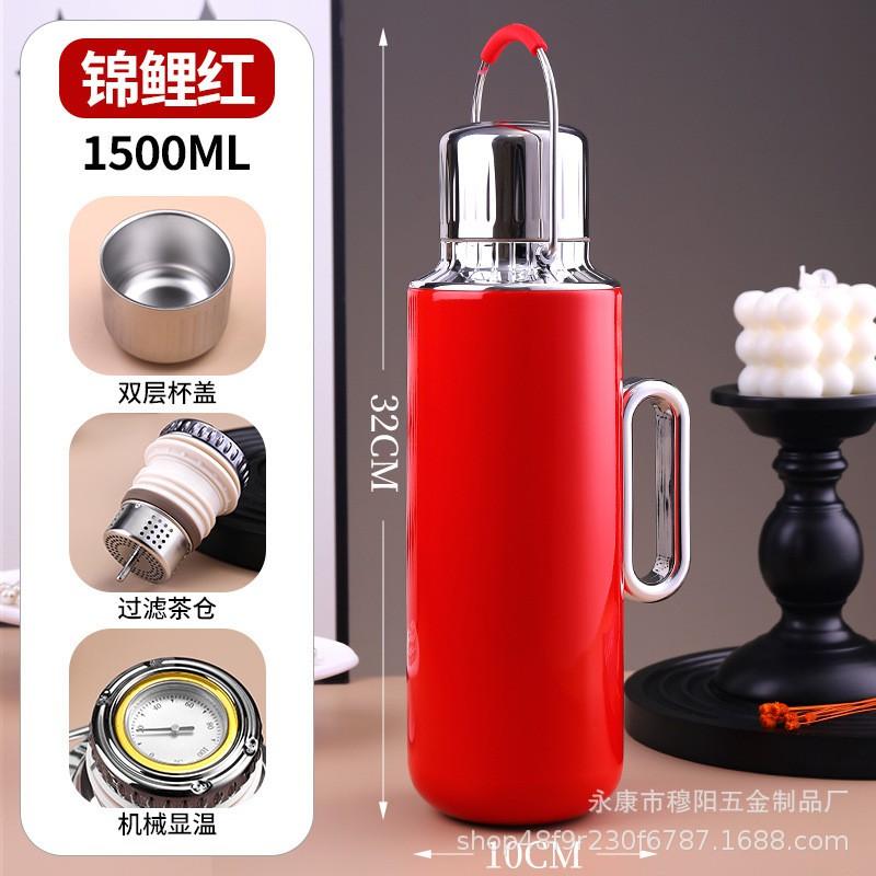 316 Stainless Steel Insulated Thermos Flask Large Capacity Tea Infuser Bottle With Strainer Portable Hot Water Home