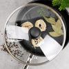 Granit-Pfanne mit Glasdeckel BLACK&WOOD 32 cm