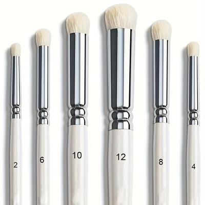 Set of 6 Micro Wool Brushes for Oil, Gouache, and Ceramic Painting