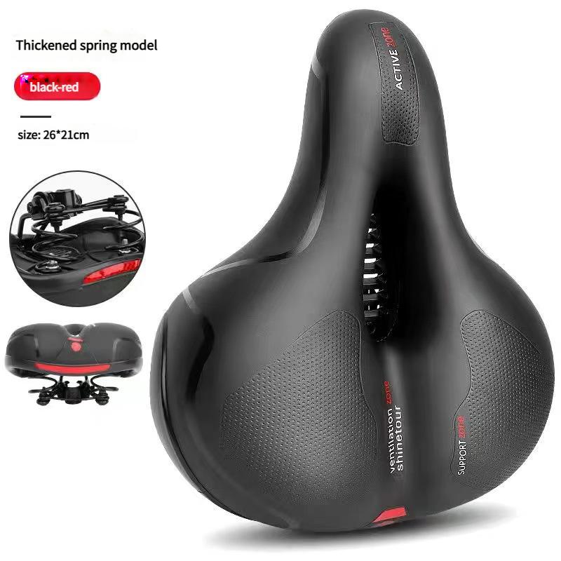 Men Women Mountain Bicycle Accessories Wide Comfort Soft Shock Absorbing Bike Seat Saddle