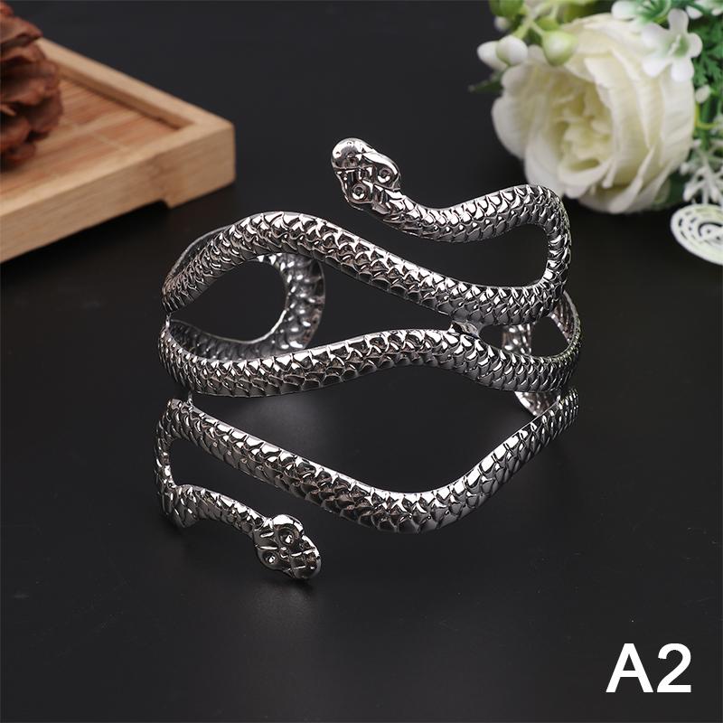 Upper Arm Bracelet Metal Coil Swirl Spiral Shape Armband Cuff Gold Silver Color Arm Bangle Armlet Adjustable For Women Girl