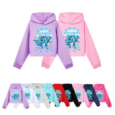 5192 Kids Girls Steal a Brainrot 67 Six Seven Printed Casual Long Sleeves Hoodies Sweatshirt Top