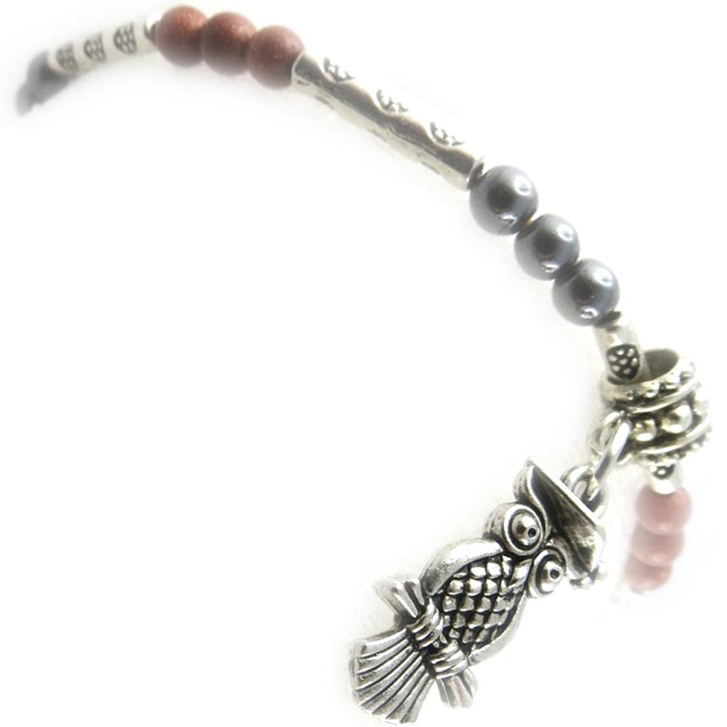 Les Trésors De Lily [K7288] - Bracelet 'Minéralia' marron gris
