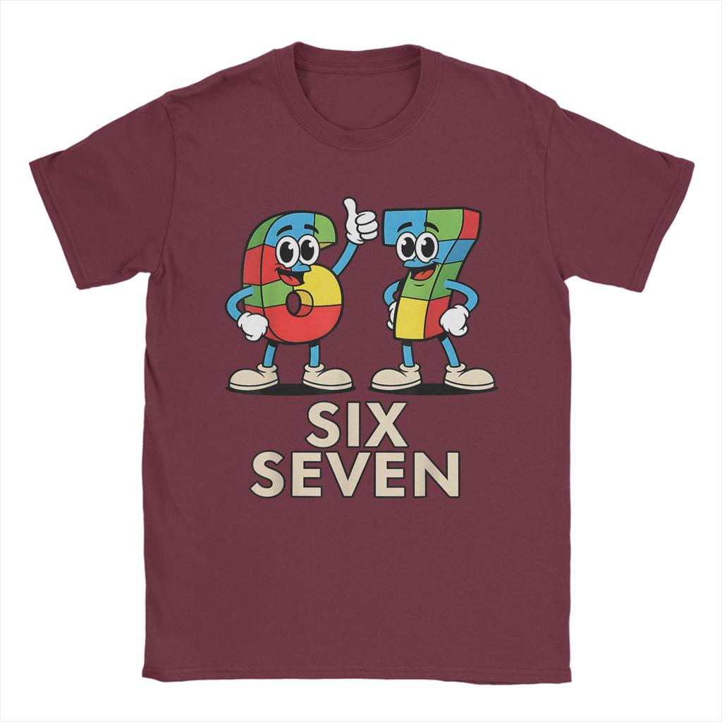 Fashion 67 Italian Brainrot 67 Six Seven TShirt Unisex Round Neck 100 Cotton T Shirt Short Sleeve Tee Shirt Gift Idea Clothing