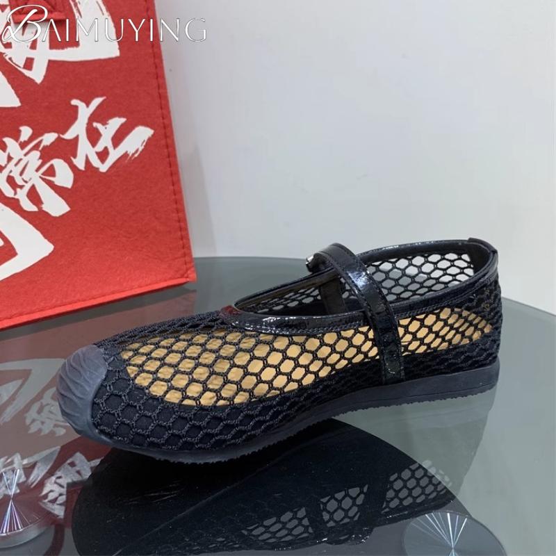 Fashion Women Mesh Casual Sneakers Sport Shoes Woman Flat Sandals 2025 Trend Summer Marie Janes Shoes Comfort Loafers Shallow Sandalias