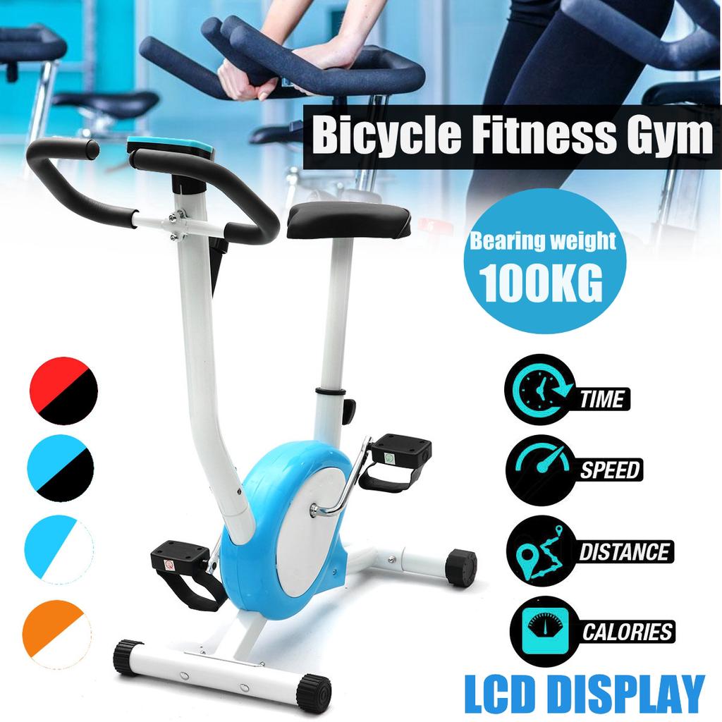 Buy LED Display Indoor Exercise Bike Home Cycling Trainer Bicycle Fitness Equipment Weight
