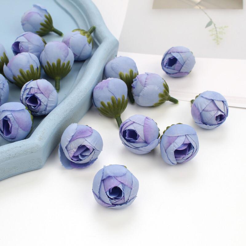 20Pcs Silk Rose Heads Artificial Flowers for Wedding Party Home Decor Diy Craft Wreath Making Fake Flower Gift Set