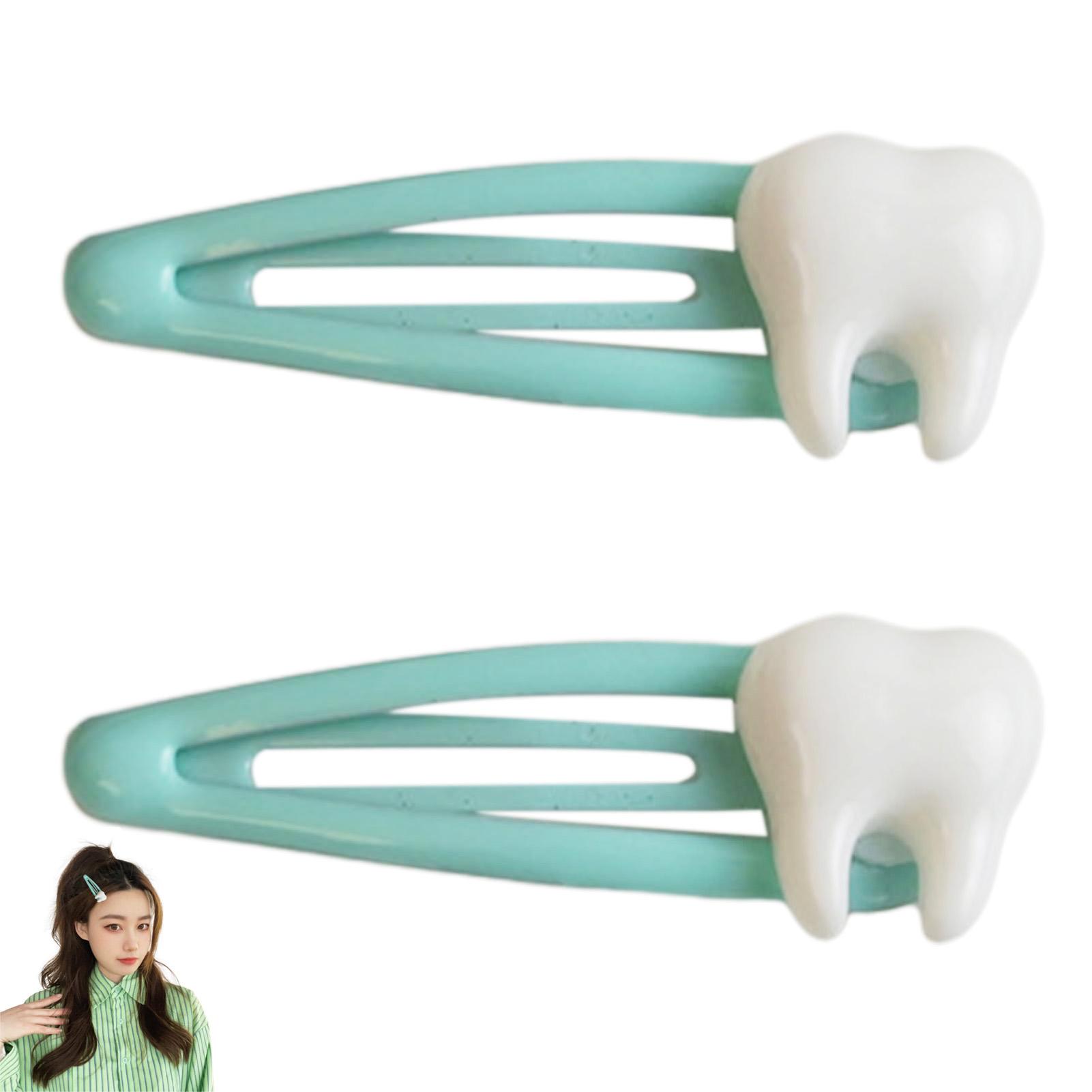 

Креативная заколка для волос в виде зуба для женщин, милая, забавная заколка для волос, заколка для волос для девочек, жизненная, дофаминовая заколка, кавайный аксессуар для волос, трендовая заколка для волос