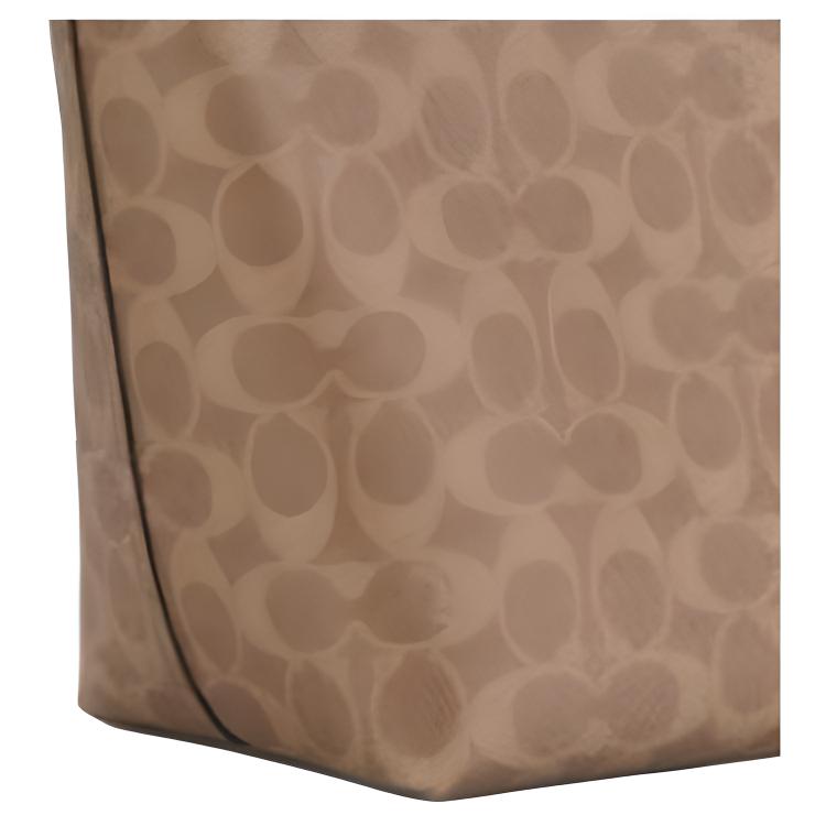 Coach City 30 Logo Print Tote Bag Women tote bags Brown Yellow CCQ28-IMXHE