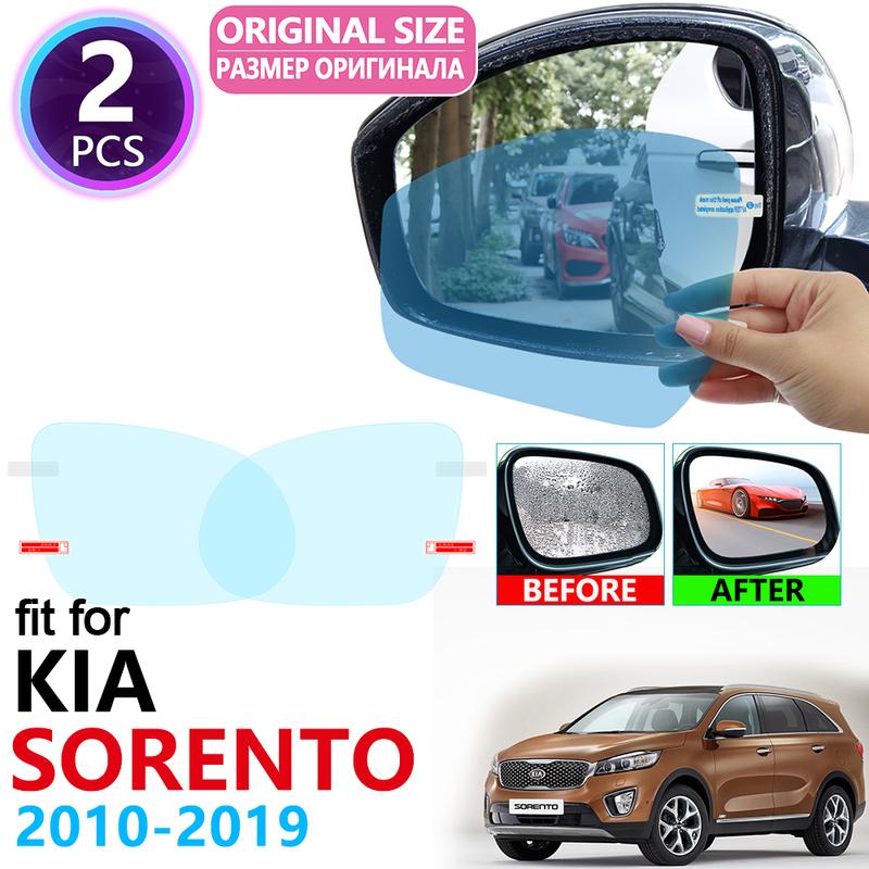 For Kia Sorento XM UM Prime R 2010~ Full Cover Rearview Mirror Rainproof Anti Fog Film Accessories 2014 2015 2016 2017 2018
