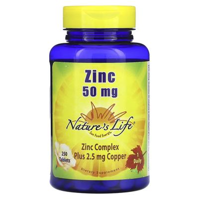 Zinco, 50 mg, 250 compresse