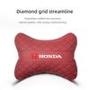 AAALE1 Honda Logo Headrest Car Seat Neck Pillow For Honda Civic FIT CRV Accord HRV Stepwgn Prelude Odyssey Vezel CRZ 5th City CRX Pilot