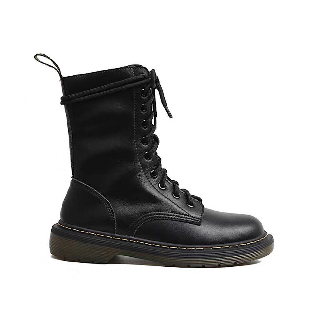 

Women s Classic 1490 Martin Boots - Autumn/Winter 2025, Velvet-Lined Lace-Up, British Style Short Boots Size 40