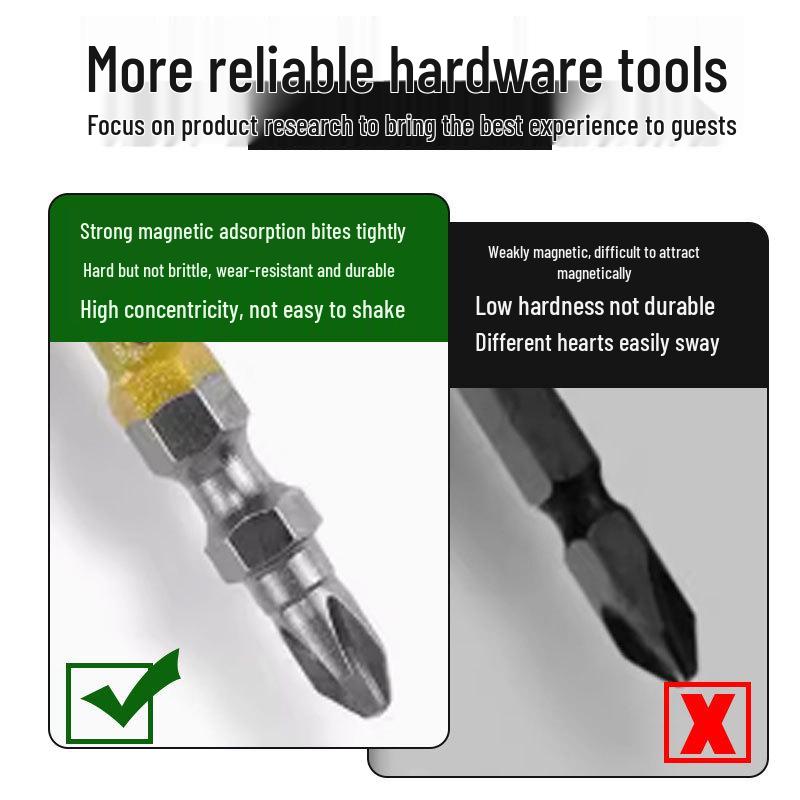 D1 Nunchaku Double-Ended Phillips Magnetic Anti-Slip Electric Drill Bit