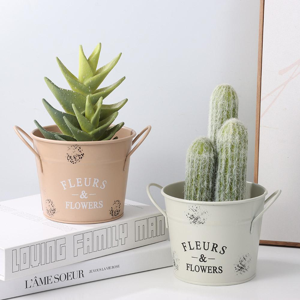 

Iron Metal Pitcher Jug Flower Vase Flowers Pots Garden Decor Flowers Bucket колір світло кави