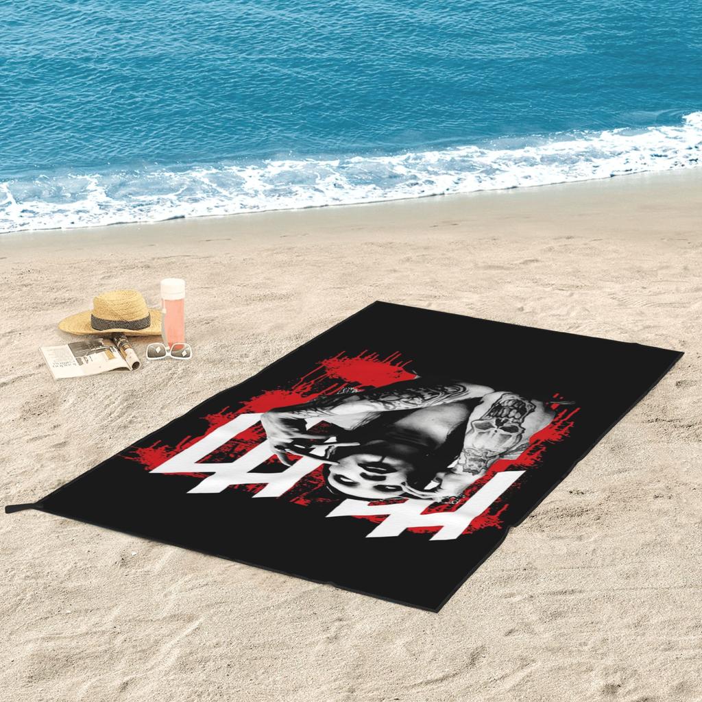 Marilyn Manson Glitch Regalo per Fan Asciugamano da Spiaggia Musicale Morbida Microfibra Asciugatura Rapida Assorbente Asciugamani Rapidi Per Piscina