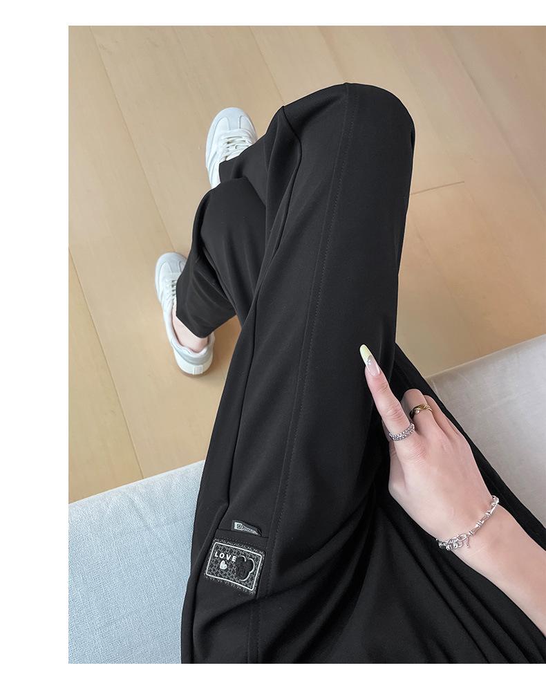 2025 Women's Summer Ice Silk High-Waist Mosquito-Proof Harem Pants - Lightweight and Elastic Casual Sportswear