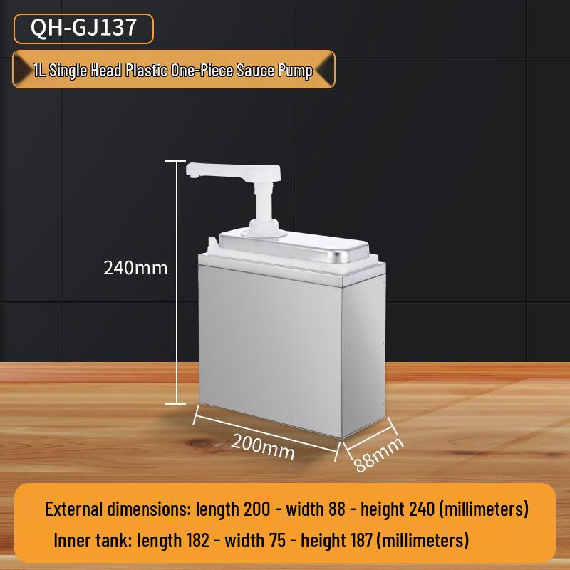 Stainless Steel Sauce Dispenser Bottle for Coffee, Milk, Tea, Jam, and Syrup