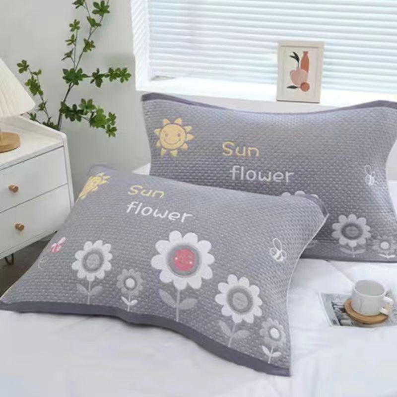 Полотенце-подушка, хлопчатобумажная пара, трехслойная марлевая подушка-полотенце для взрослых