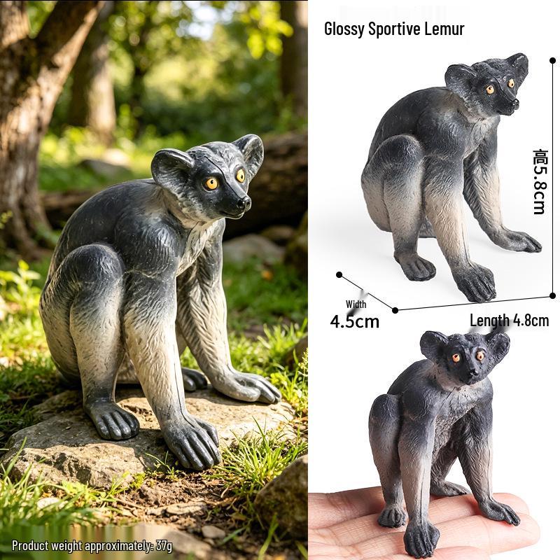 Realistic Animal Heart Model Toy: Lemur, Raccoon, Orangutan, Baboon