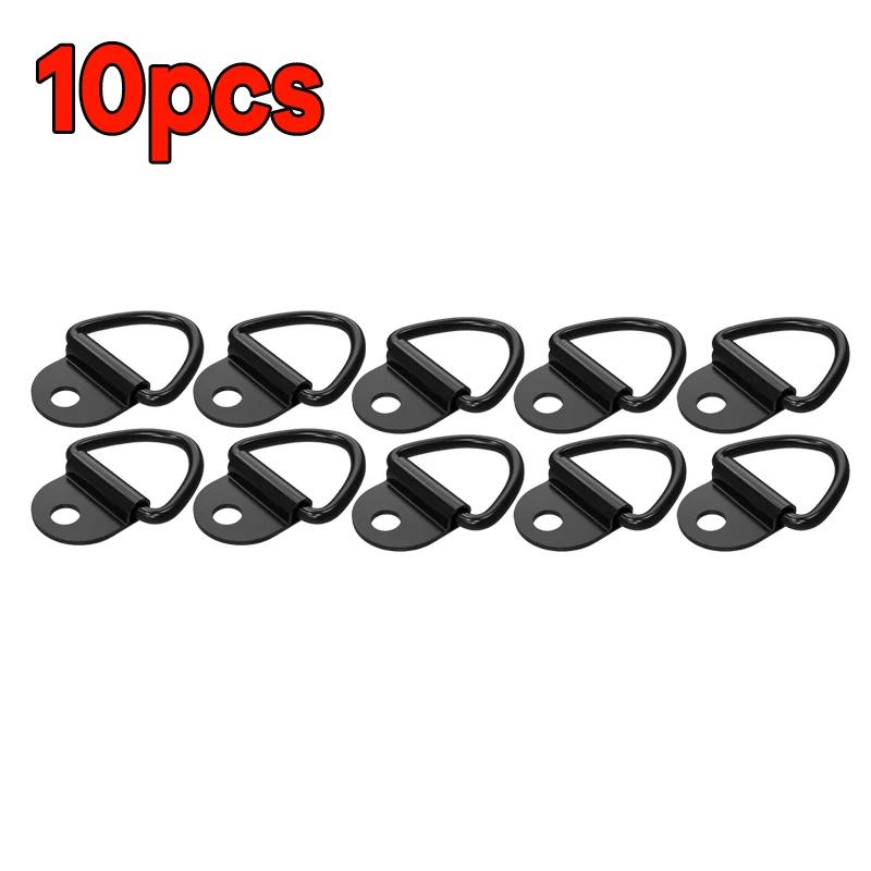 D Rings Tie Down Anchors Ring Pull Hook Stainless Steel Lashing Ring Load Fit for Car Boat Cargo Trailer Vehicles RV Van