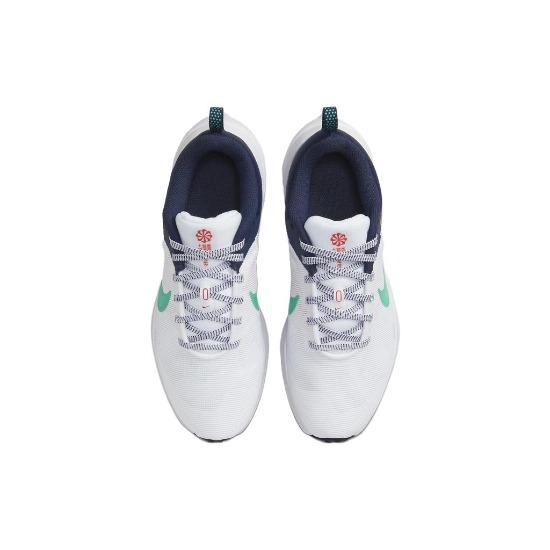Nike Downshifter 12 White Clear Jade Women Sneakers Obsidian Picante-Red DD9294-103 Women's Sizes