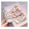 Soft Sole Fashion Girls Sandals Summer New Little Girls Princess Shoes Versatile Flat Beach Shoes Crystal Shoes