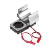 540  550 Motor Twin Cooling Fan Heat Sink With for 110 Scale Electric RC Car Silver