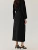 Spring/Summer Heavy Silk High-Waisted Midi Skirt