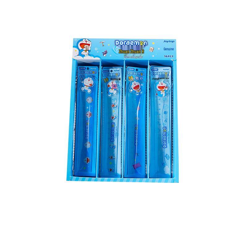 Doraemon Cartoon Irregular Spinning Ruler - Cute Exam & Drawing Tool 15CM