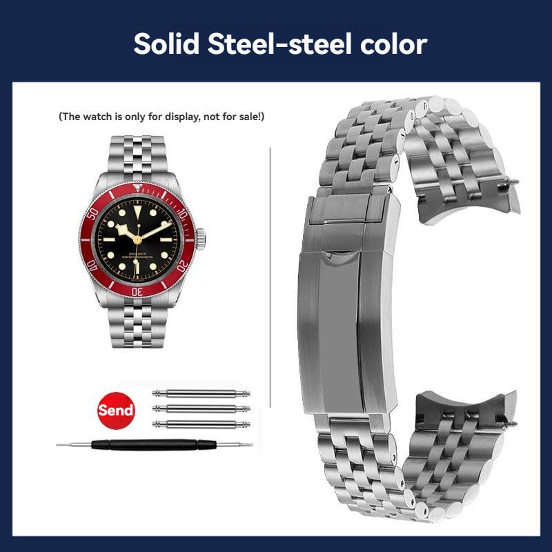 

20mm 21mm 22mmCurved interface Solid Steel Strap For Tudor BLACK BAY 41 Dial M7941A Watch Band Men s Stainless Steel Bracelet 20mm серебряный