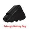 Bolsa para Batería de Bicicleta Eléctrica, 36V, 48V, 60V, 72V, E-Bike, Bolsas Triangulares Para Caja de Bicicleta Negra
