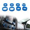 Air Condition Knob Cover+Audio Volume Control Button Cover Trim for Chevrolet Silverado & GMC Sierra 2014 2015 2016 2017 2018