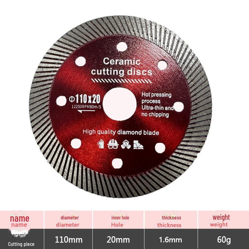 Diamond Tile Cutting Blade for Angle Grinders - Ceramic & Marble Chamfering Slice