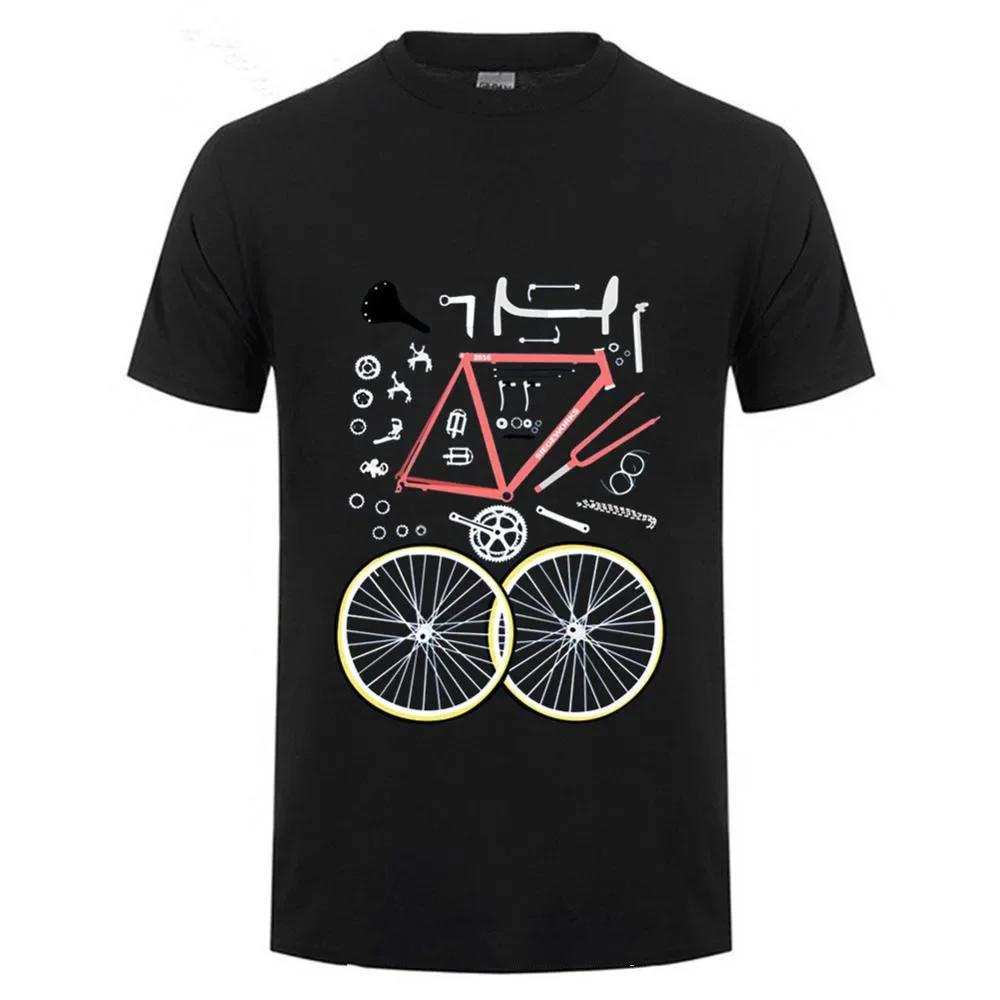Road Bike Racing Biker Bicycle Rider Gift TShirt 100 Cotton ONeck Summer Short Sleeve Casual Mens Tshirt Size S3XL