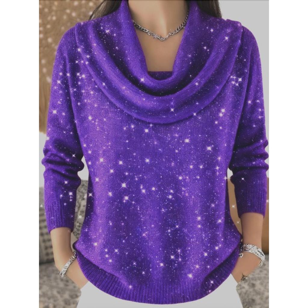 Damen Pullover Herbst Winter Mode Lässig Europäischer Amerikanischer Stil Warm Gemütlich Strick Oberteil