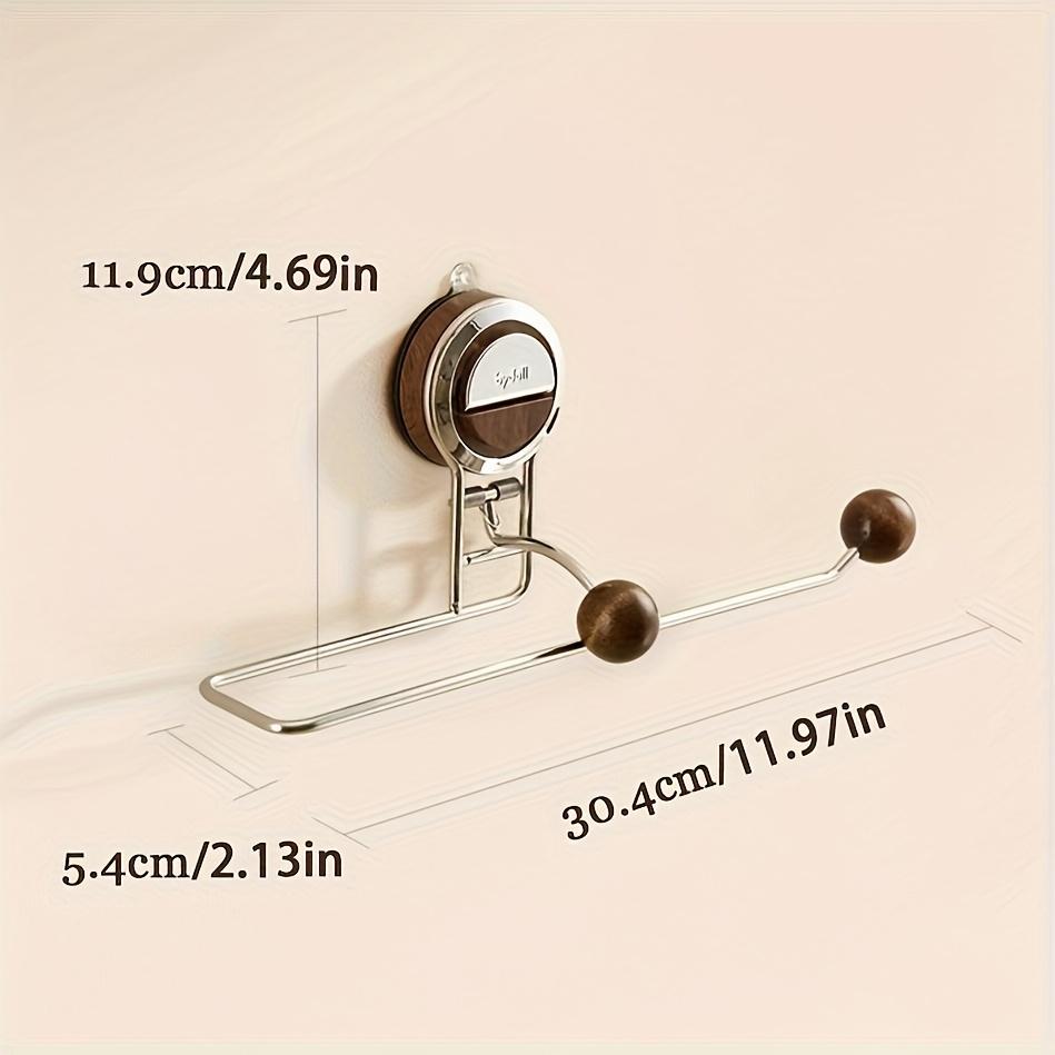 Stainless Steel Suction Cup Tissue Holder Paste Wall Mounted Tissue Case Space Saving Creative Home Storage Napkin Holder