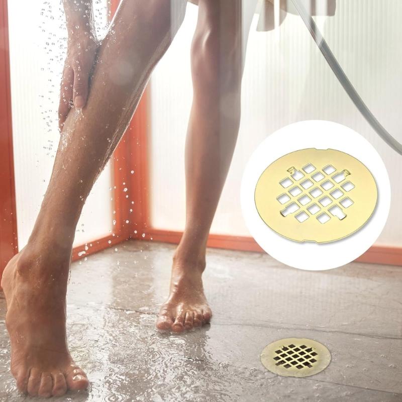 Professional Shower Drain Cover Steel Round Shape Universal Bath Drains Case Multipurpose Steel Drain Caps for House